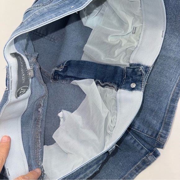 Wit & Wisdom Ab’Solution Denim Shorts Long Size 16 - Picture 7 of 13